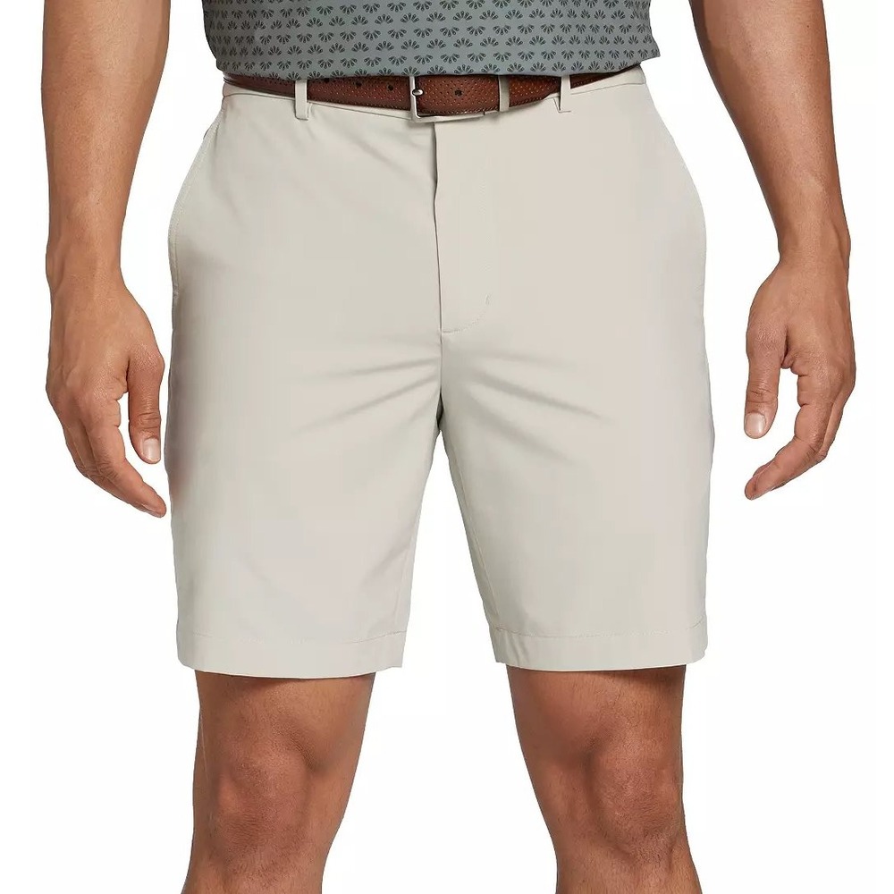 Walter Hagen Mens Perfect 11 Golf Shorts Light Khaki 46 Big & Tall MGA14400BT